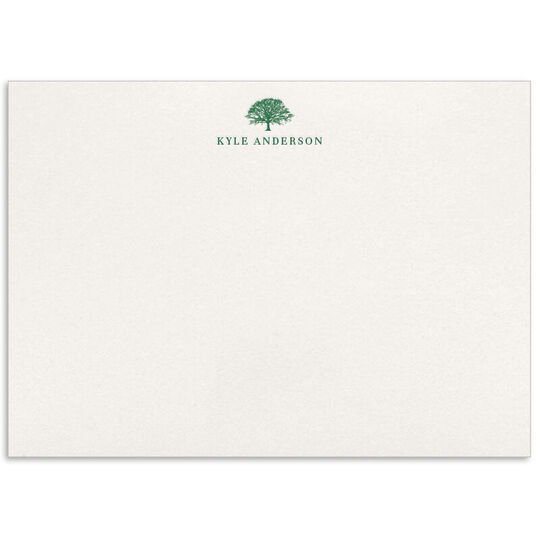 Botanical Motif of Choice Flat Note Cards - Letterpress